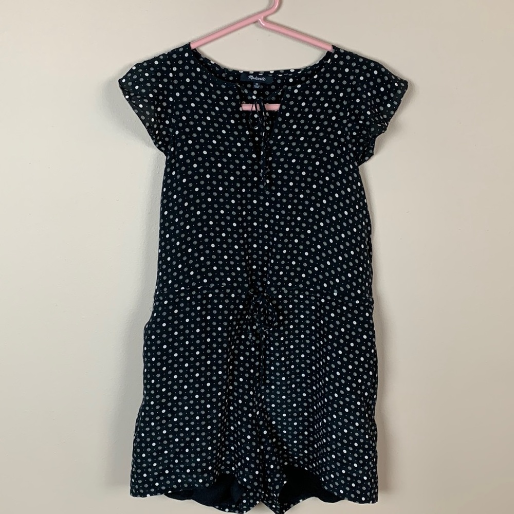 Madewell Black Print Women’s Romper Size XS